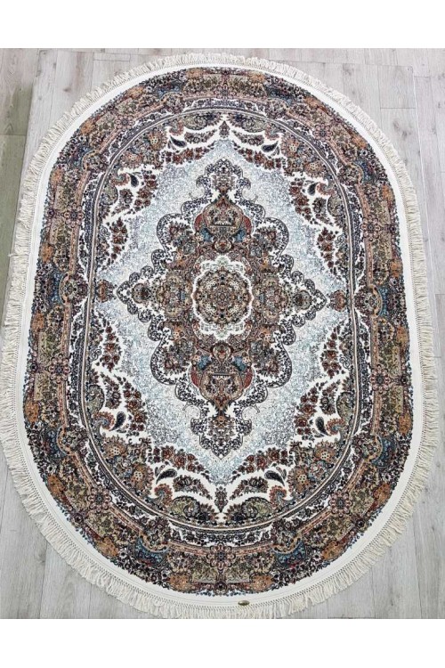 Иранский ковер Rishim 36319 Крем овал